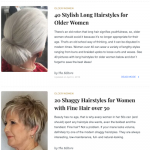 20 galeries de galeries de coiffures pour seniors
