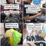Salon de coiffure en Indonésie sur TikTok