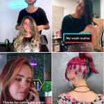 Vidéos de coiffures créées par des professionnels sur TikTok