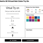 Coloration de cheveux en ligne virtuelle sur photo