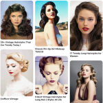 Recherche de coiffures vintage sur Pinterest